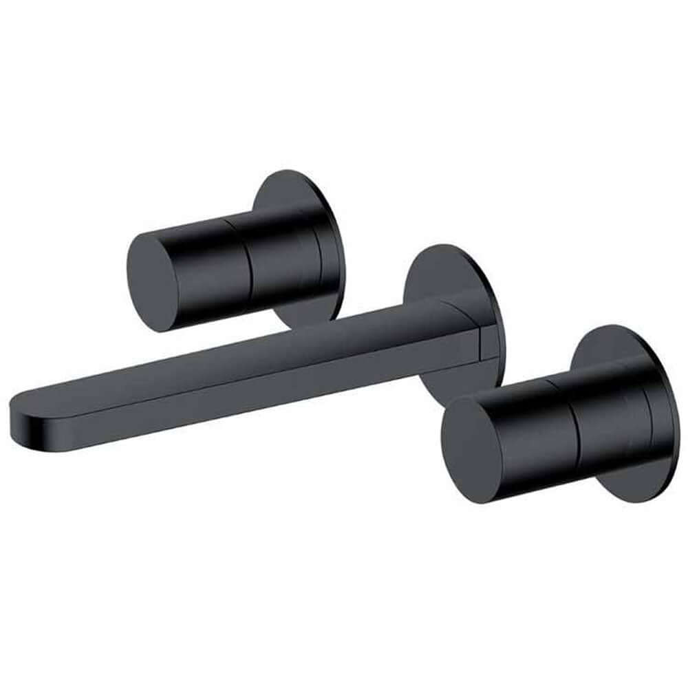 RAK Petit Round Wall Mounted 3 Hole Basin Mixer Tap