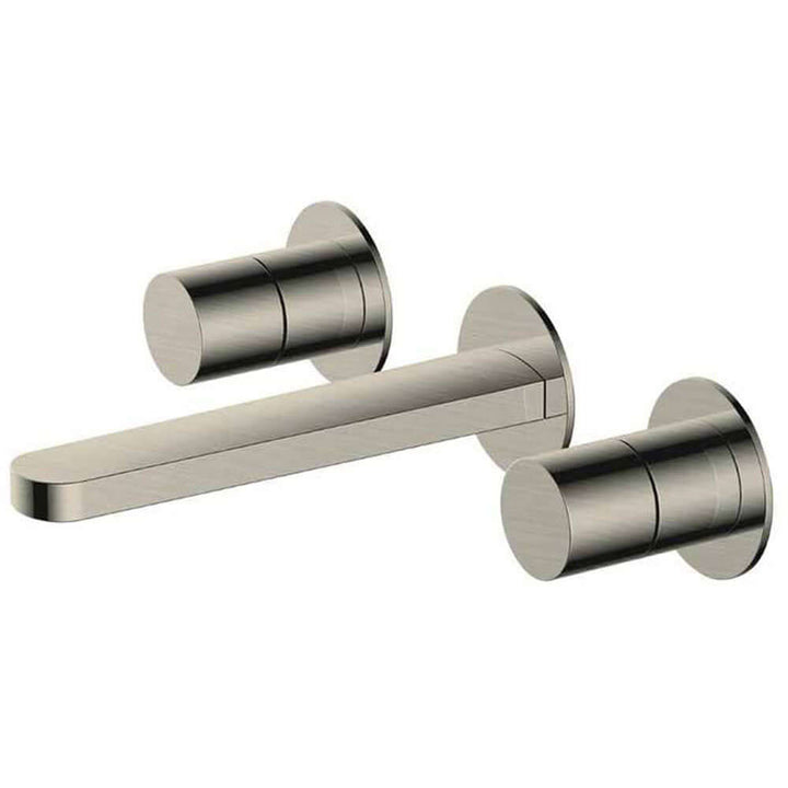RAK Petit Round Wall Mounted 3 Hole Basin Mixer Tap