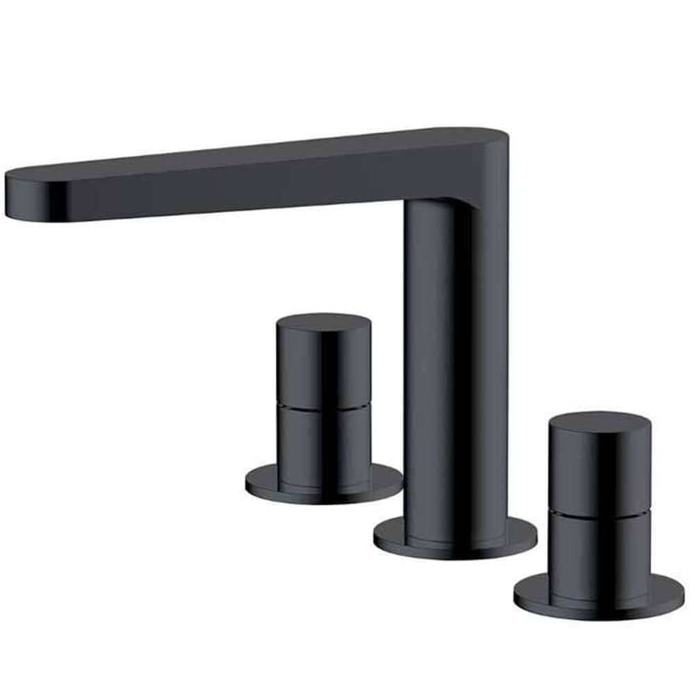 RAK Petit Round Deck Mounted 3 Hole Basin Mixer Tap