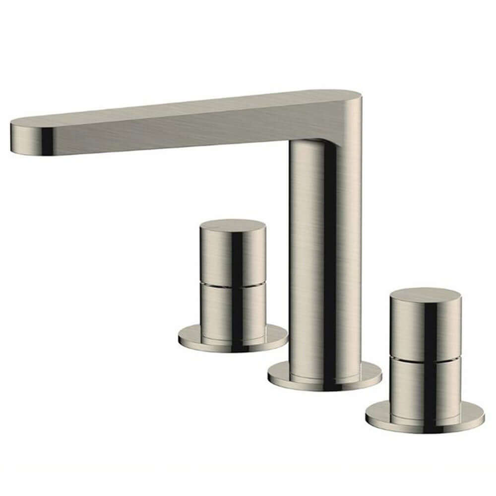 RAK Petit Round Deck Mounted 3 Hole Basin Mixer Tap