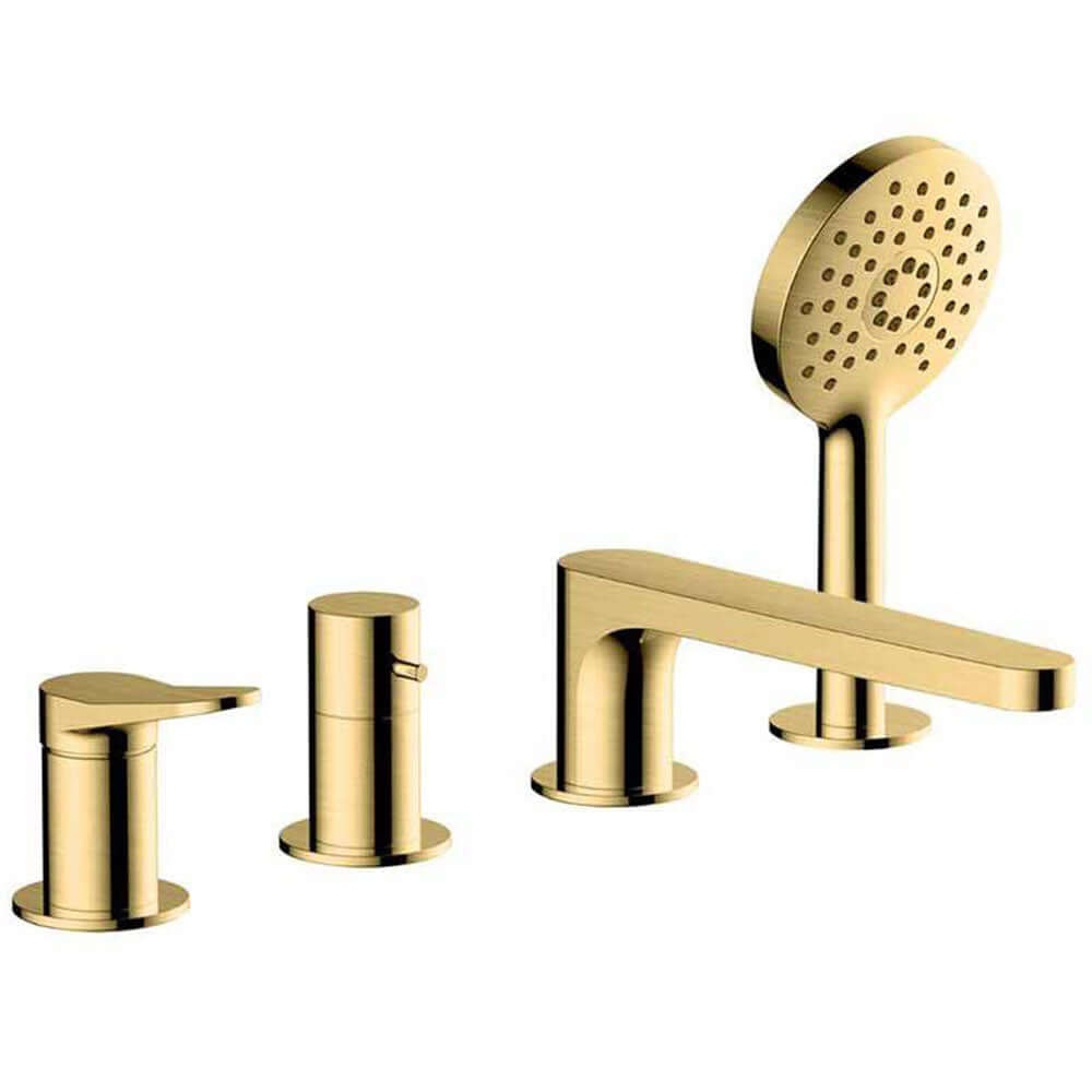 RAK Petit Round 4 Hole Deck Mounted Bath Shower Mixer Tap