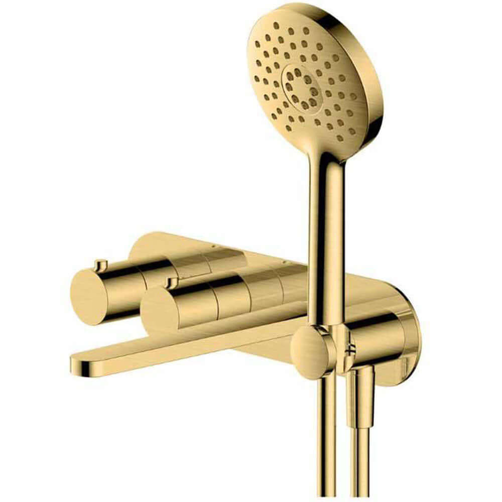 RAK Petit Round Thermostatic Concealed Dual Outlet Shower Valve with Handset and Bath Spout
