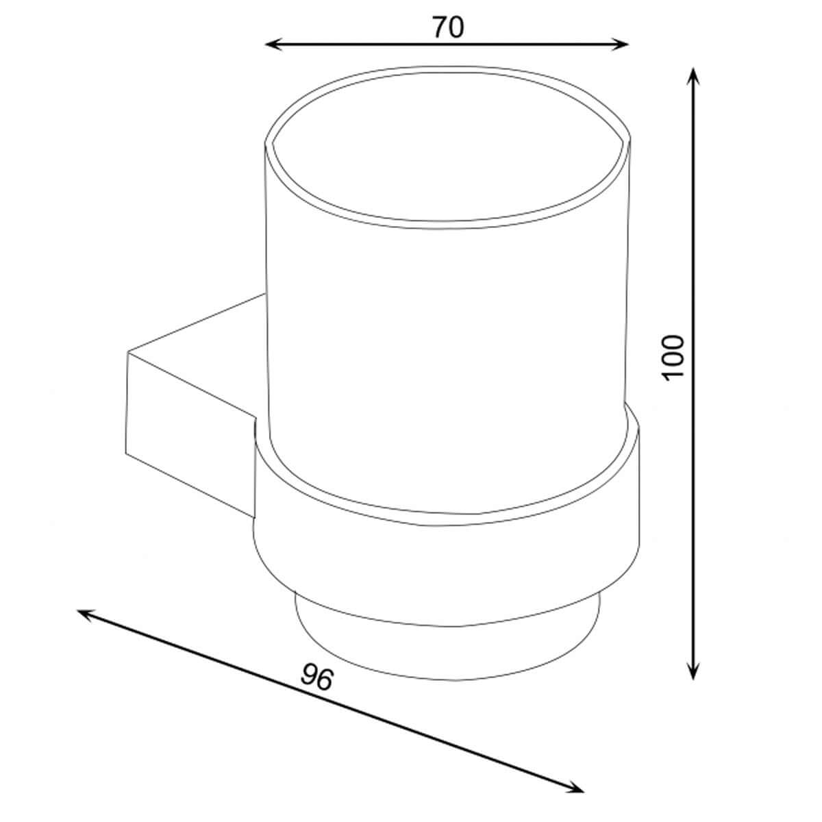 RAK Petit Single Round Toilet Tumbler Holder