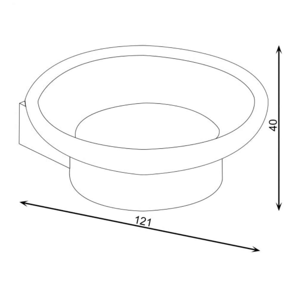 RAK Petit Round Toilet Soap Dish Holder