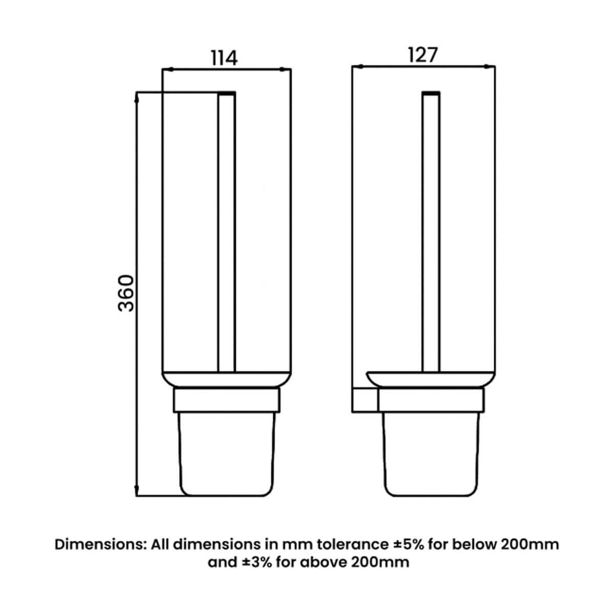 RAK Petit Round Toilet Bruch Holder
