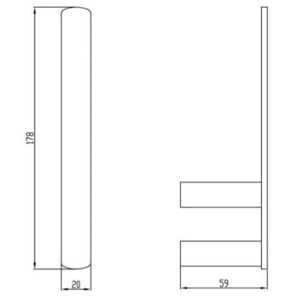 RAK Petit Square Spare Toilet Paper Holder