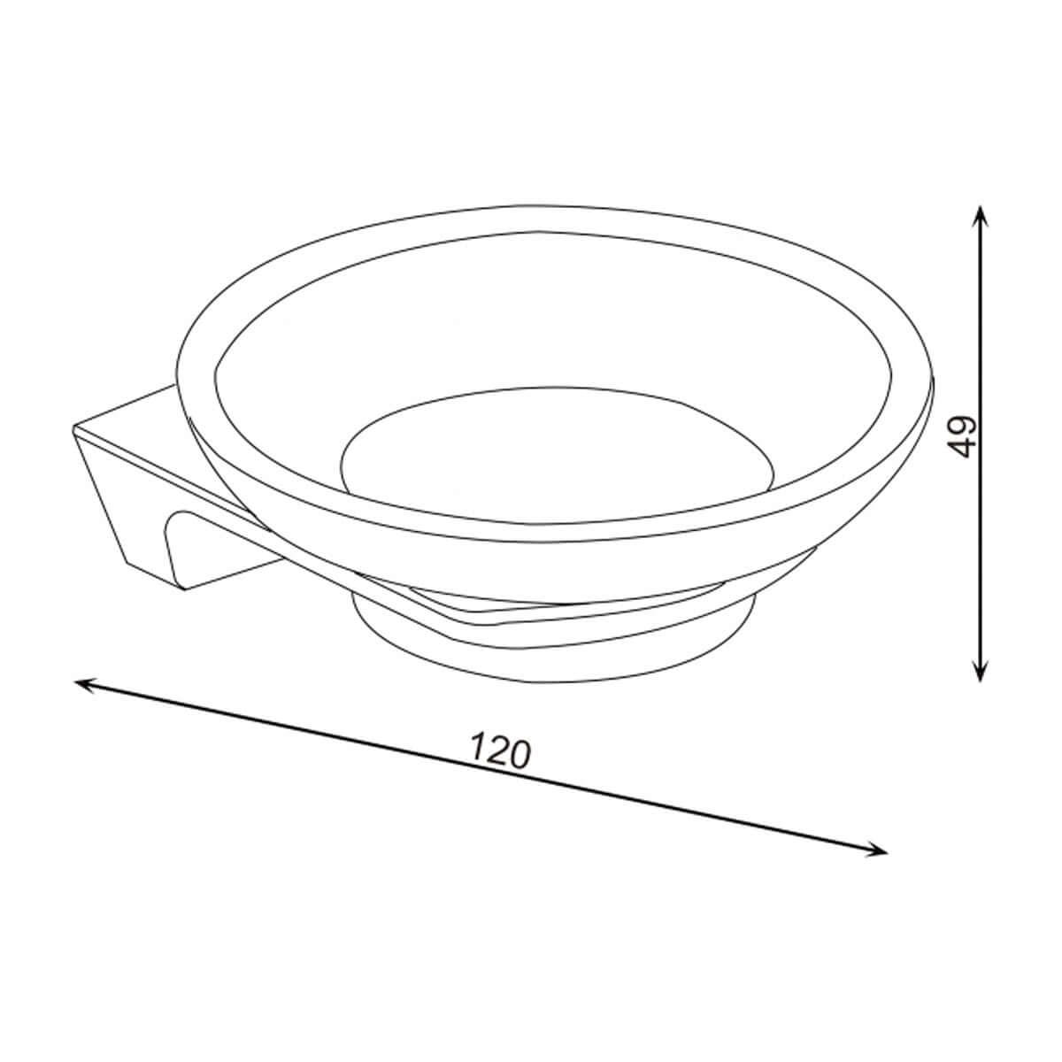 RAK Petit Square Soap Dish Holder