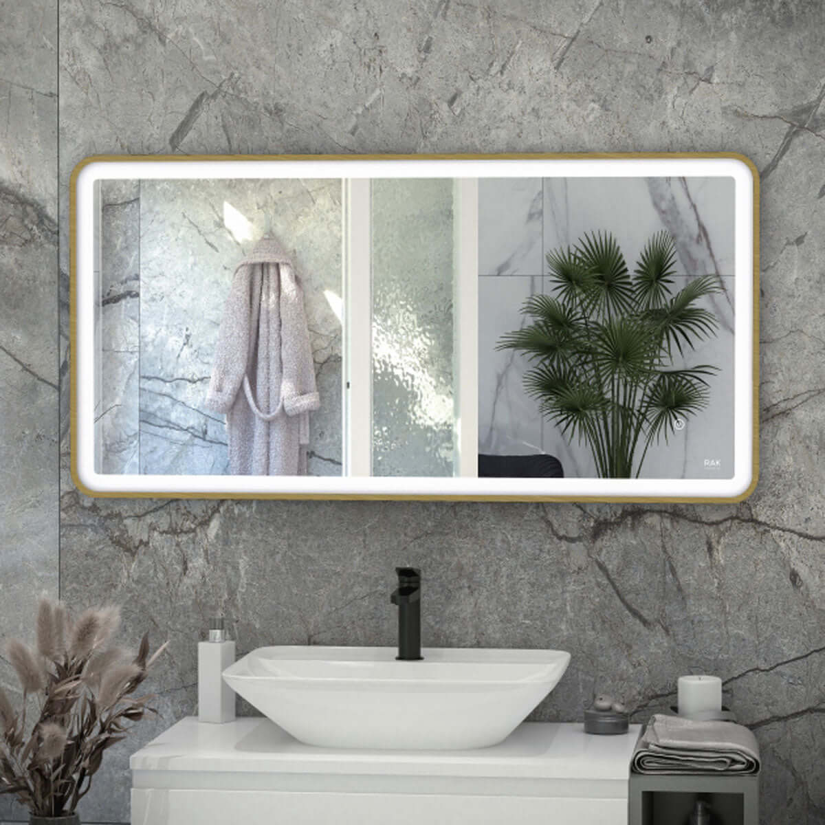 RAK Picture Soft 600x1000 Landscape LED Mirror