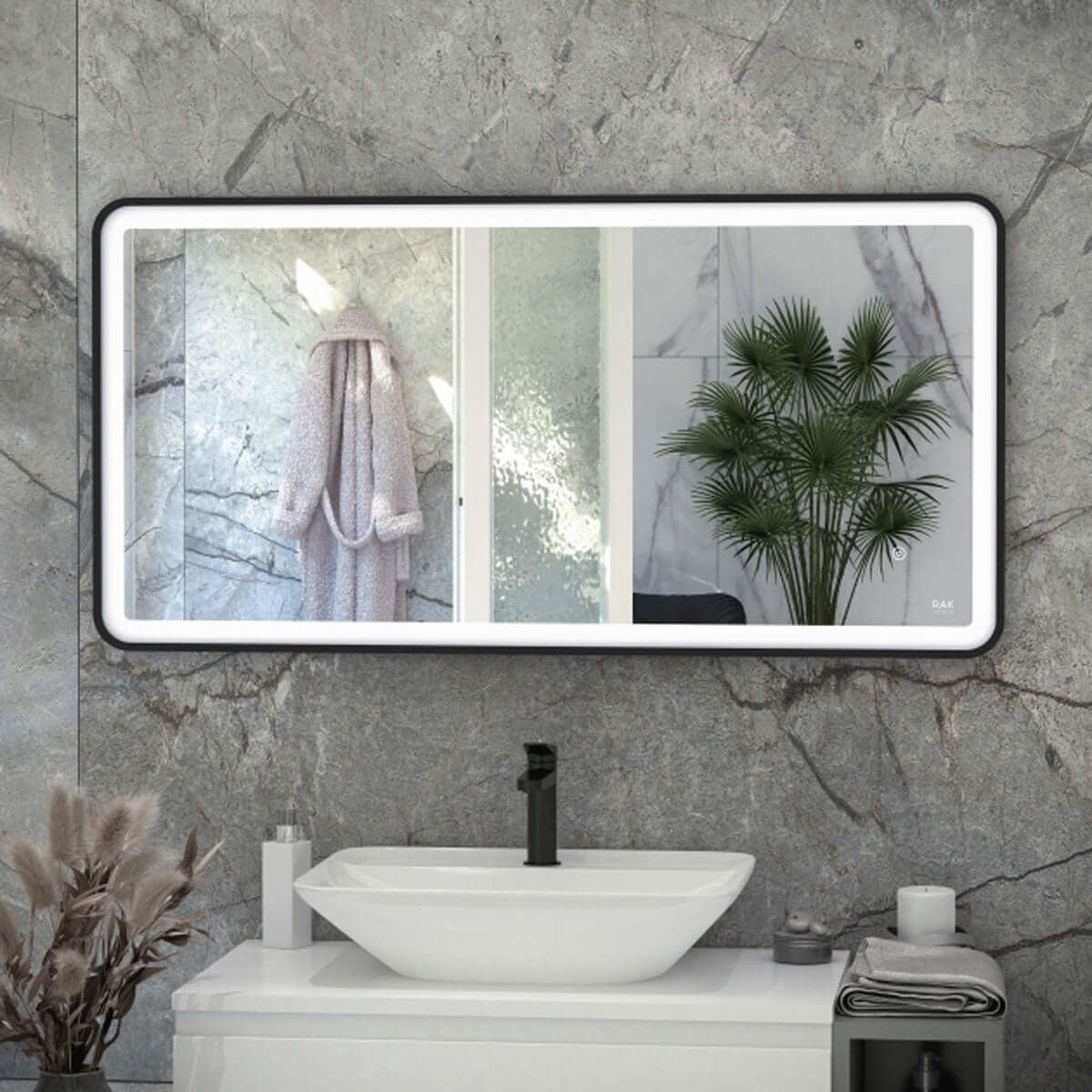 RAK Picture Soft 600x1000 Landscape LED Mirror