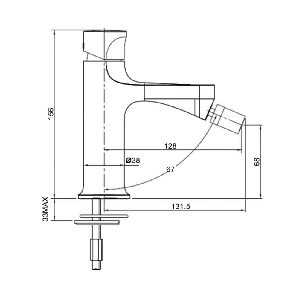 RAK Positano Bidet Mixer Tap