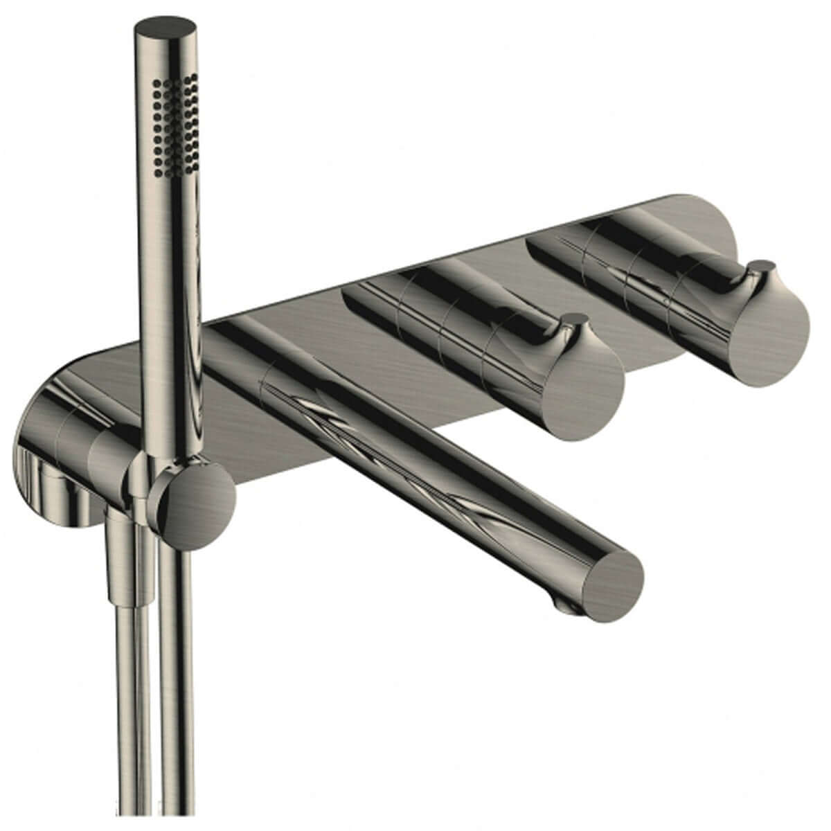 RAK Sorrento Thermostatic Dual Outlet Shower Valve with Handset and Bath Spout