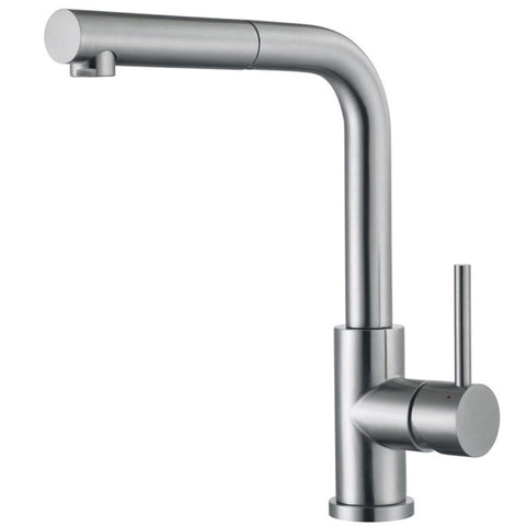 Luisina Stainless Steel and Gold PVD Swivel Spout Kitchen Mixer Tap with Single Jet Pull-Out Spray
