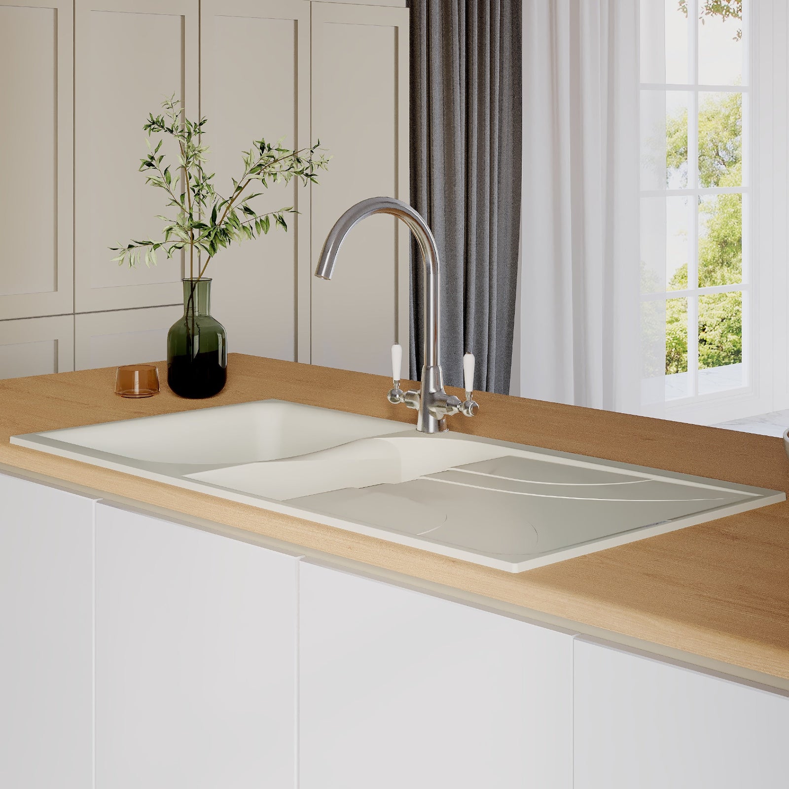 Reginox Ego 1.0 & 1.5 Bowl Granite Composite Kitchen Sink & Waste