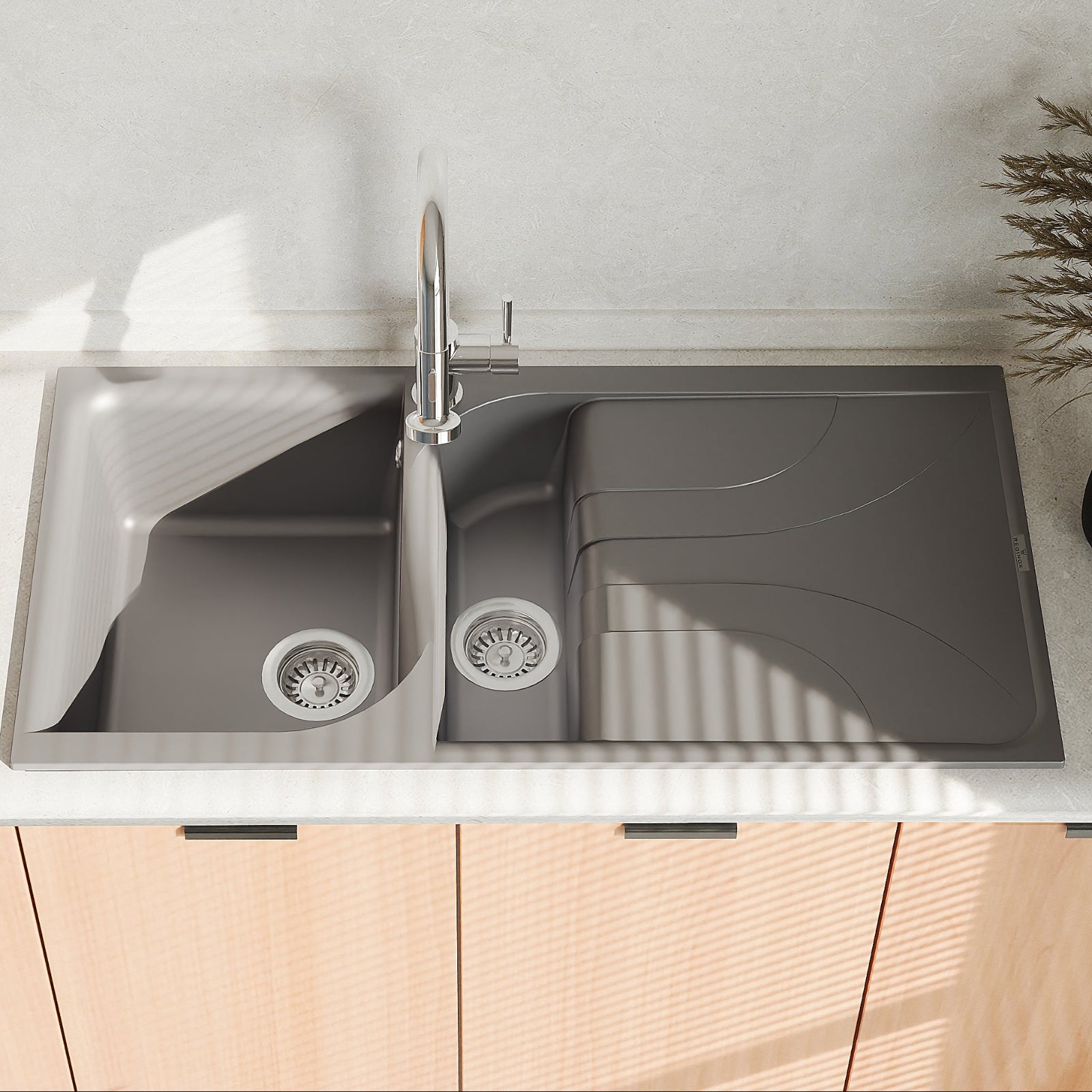 Reginox Ego 1.0 & 1.5 Bowl Granite Composite Kitchen Sink & Waste