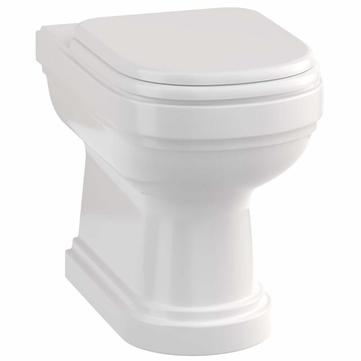 Burlington Riviera Back-to-Wall WC Toilet Pan & Soft Close Seat