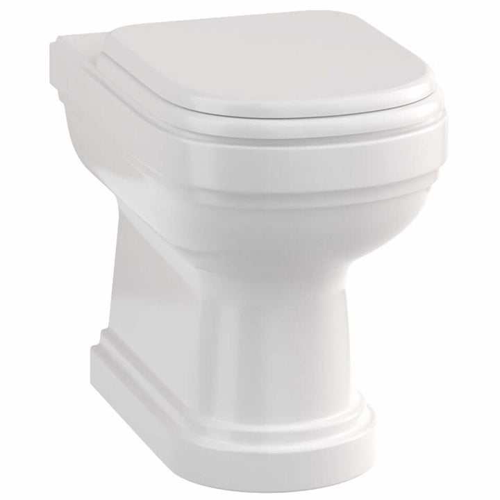 Burlington Riviera Back-to-Wall WC Toilet Pan & Soft Close Seat