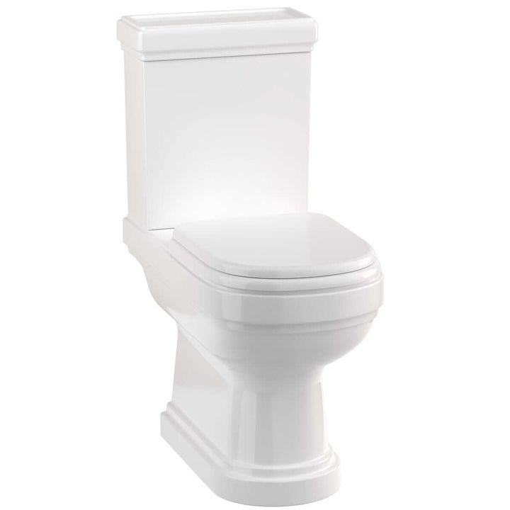 Burlington Riviera White Close-Coupled Open-Back Pan and Cistern