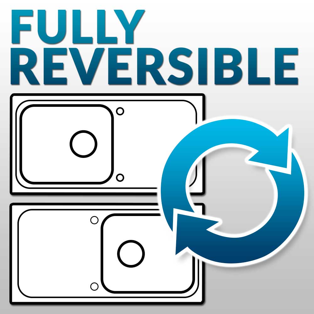 Astracast Aegean 1.5 Bowl Compact Stainless Steel Kitchen Sink & Waste