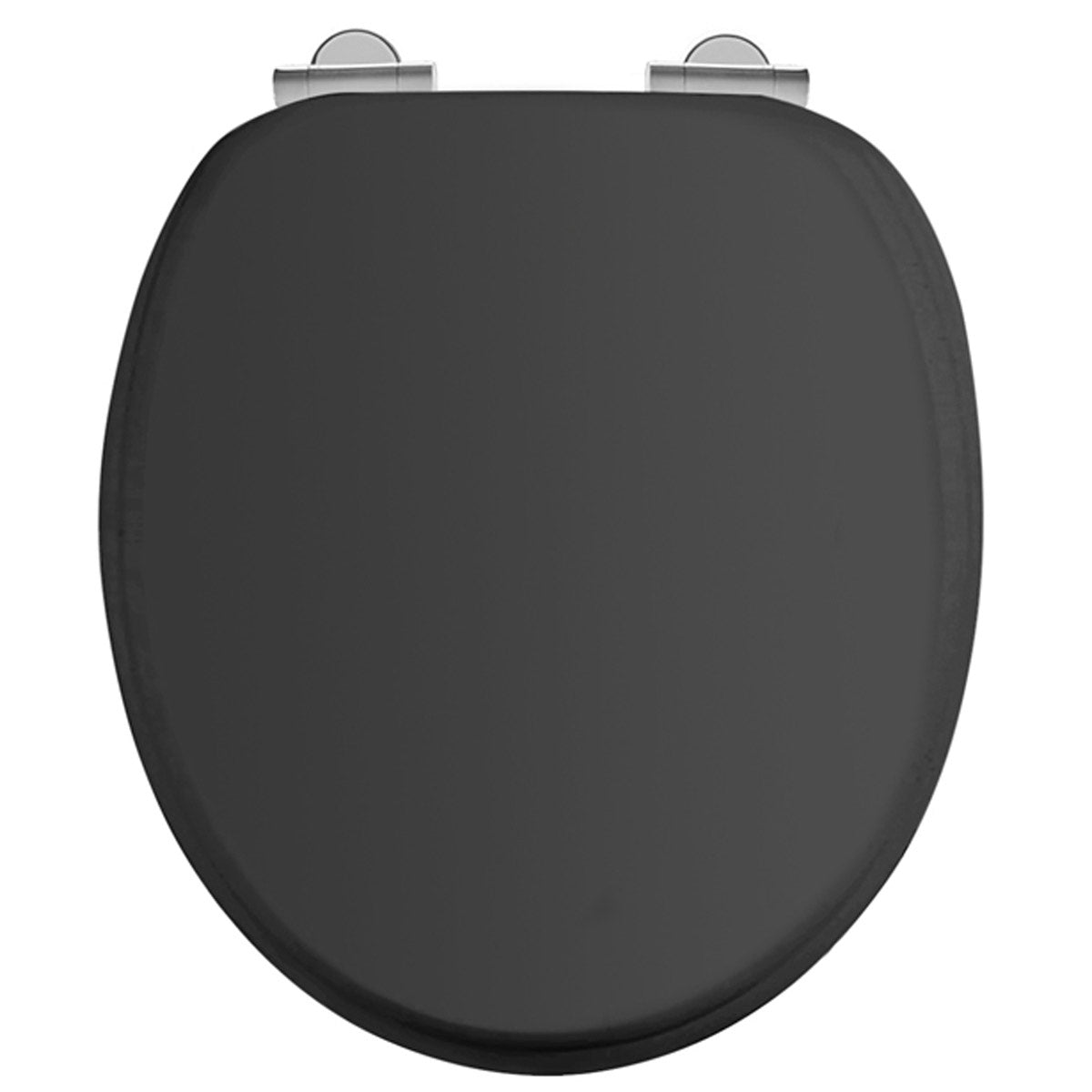 Burlington Matt Black Soft Close Toilet Seat Without Handles