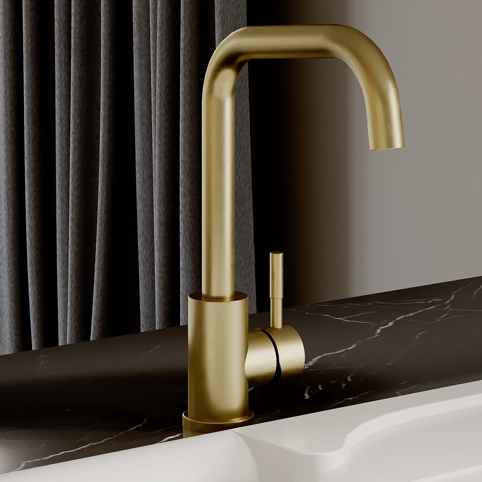 Reginox Salina Single Lever Mono Kitchen Mixer Tap with Modern Design and High Quality