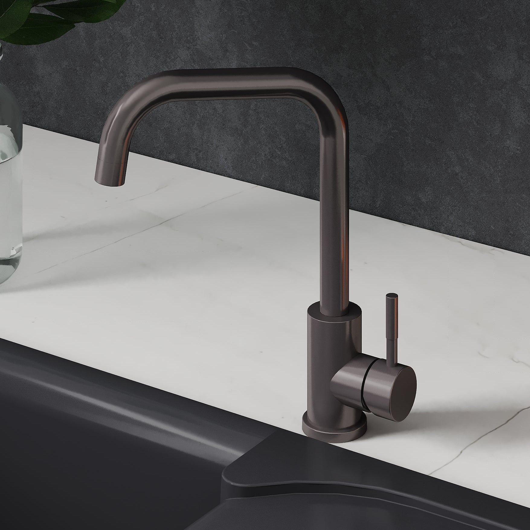 Reginox Salina Single Lever Mono Kitchen Mixer Tap with Modern Design and High Quality