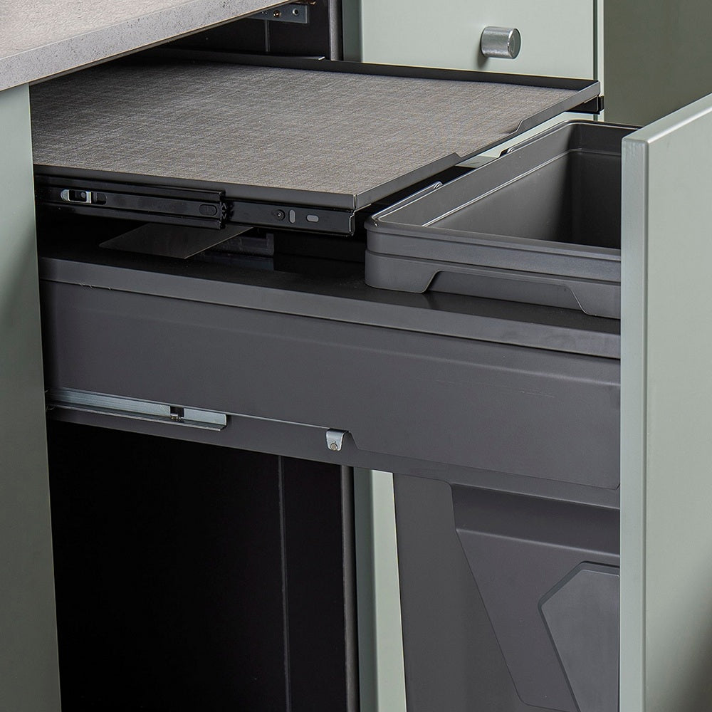 Caple Side/Decor Mounted 74L (2x37L) Dual Kitchen Waste Bin for 500mm Cabinets