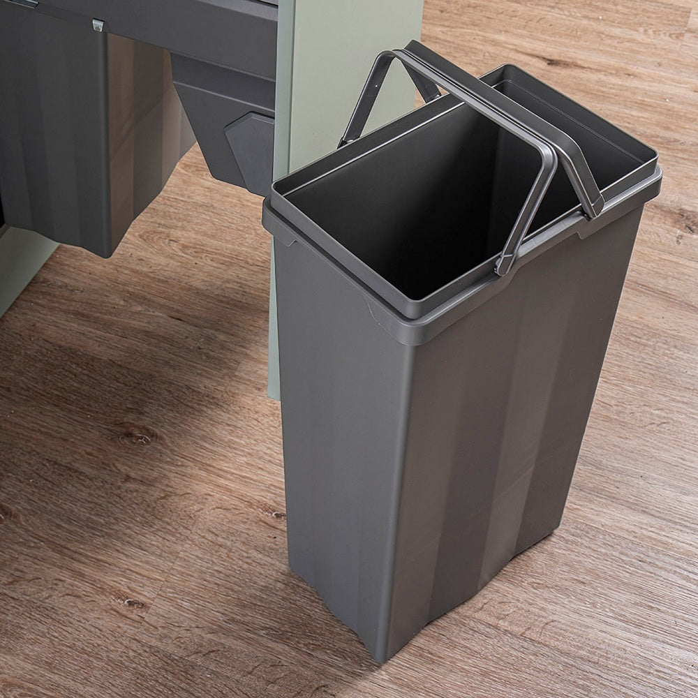 Caple Side/Decor Mounted 74L (2x37L) Dual Kitchen Waste Bin for 500mm Cabinets
