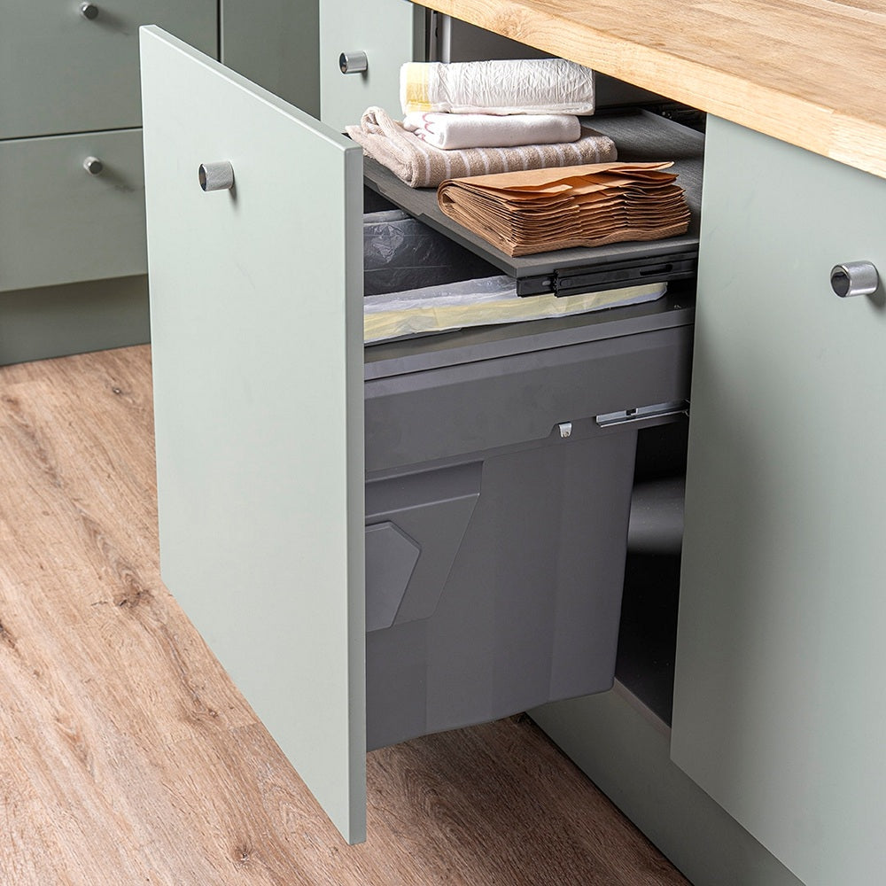 Caple Side/Decor Mounted 66L (2x33L) Dual Kitchen Waste Bin for 600mm Cabinets5402