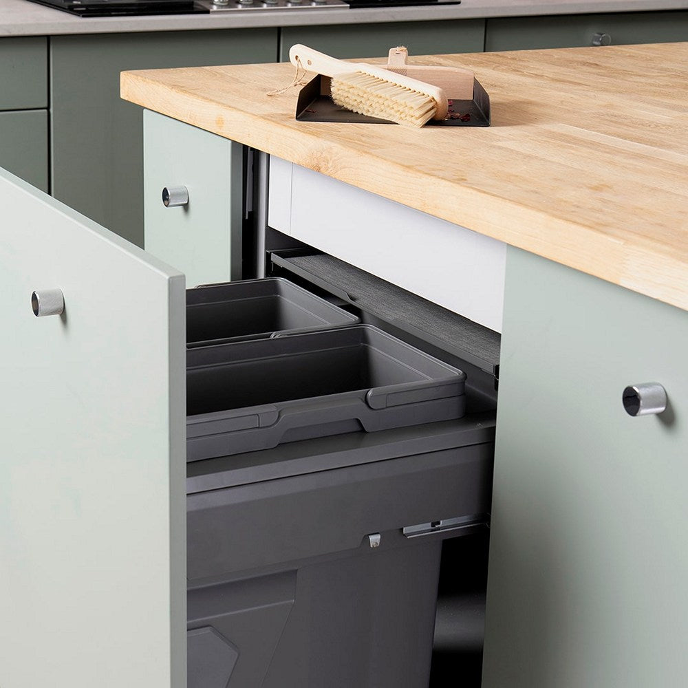 Caple Side/Decor Mounted 66L (2x33L) Dual Kitchen Waste Bin for 600mm Cabinets5402