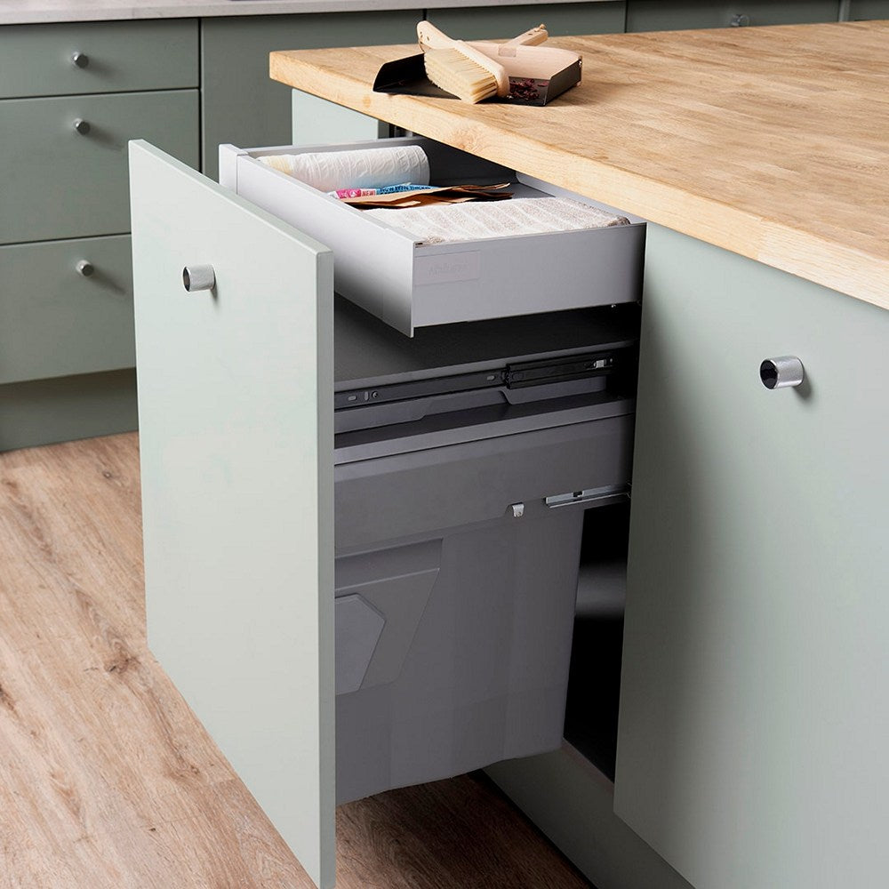 Caple Side/Decor Mounted 66L (2x33L) Dual Kitchen Waste Bin for 600mm Cabinets5402