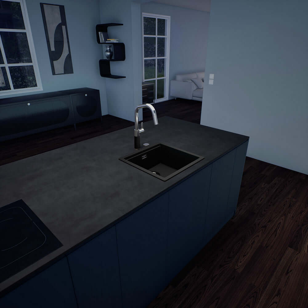 Schock Kiruna N 100 1.0 Bowl Granite Kitchen Sink & Waste