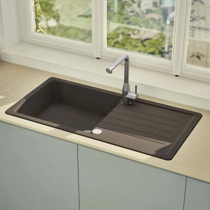 Schock Pinedo D 100L 1.0 Bowl Granite Kitchen Sink & Waste