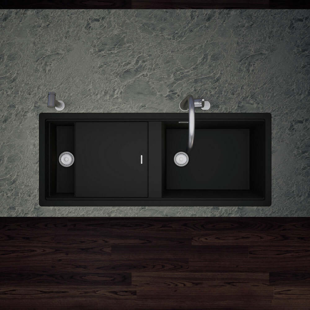 Schock Prepstation D 150 1.5 Bowl Granite Kitchen Sink & Waste