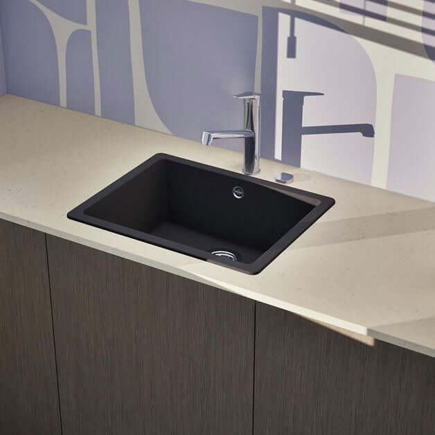 Schock Quadro N 100 1.0 Bowl Undermount Granite Kitchen Sink & Waste