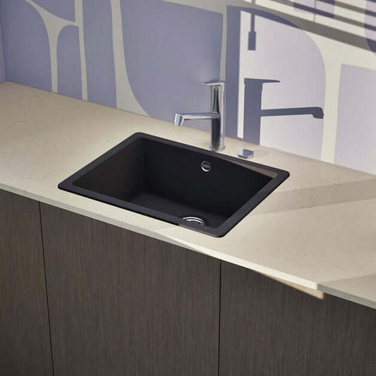 Schock Quadro N 100 1.0 Bowl Undermount Granite Kitchen Sink & Waste