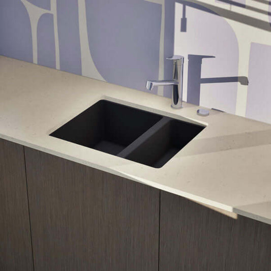 Schock Quadro N 150Y 1.5 Bowl Undermount Granite Kitchen Sink & Waste