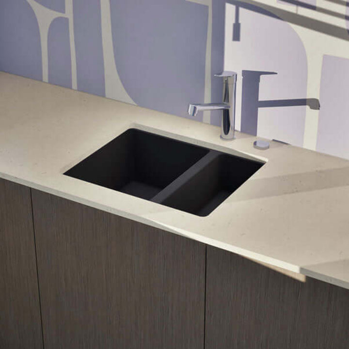 Schock Quadro N 150Y 1.5 Bowl Undermount Granite Kitchen Sink & Waste