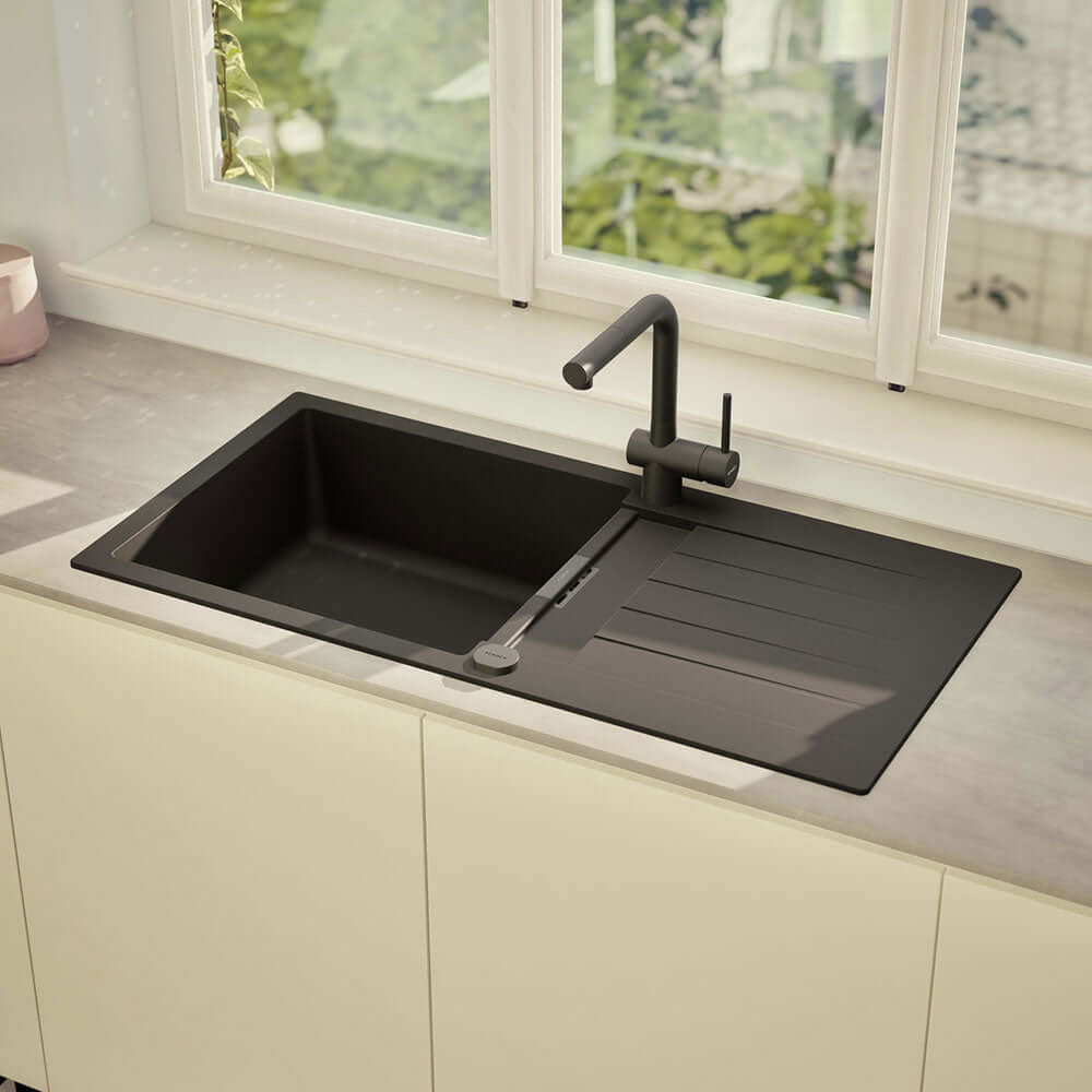 Schock Signus D 100L 1.0 Bowl Granite Kitchen Sink & Waste