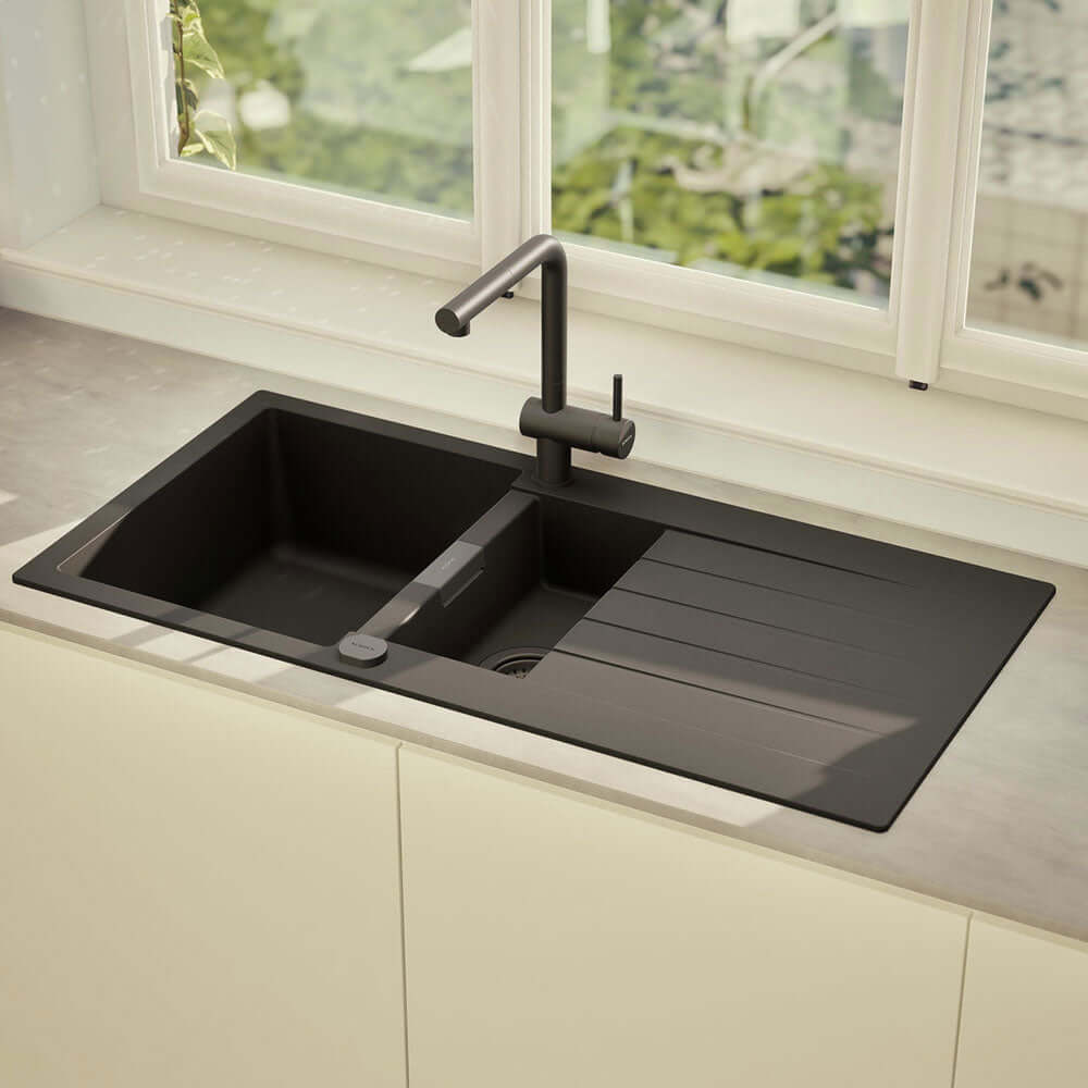 Schock Signus D 150 1.5 Bowl Granite Kitchen Sink & Waste