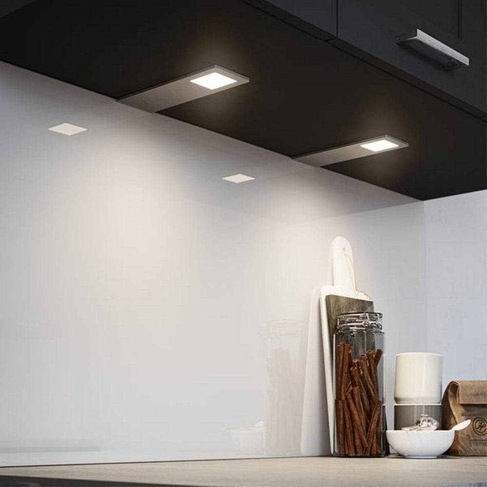 Sensio Velos Natural White Slimline LED Under Cabinet Light - 3 Light Kit Inc Driver SE11092N3.1