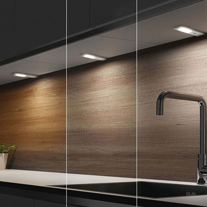 Sensio Ark Triotone Aluminium Under Cabinet Spot Lighting 3 Pack SE11192T3