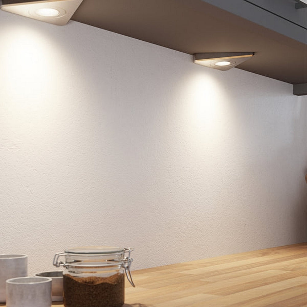 Sensio Treos LED Natural White Triangular Under Cabinet Light & Driver Set SE11290N3