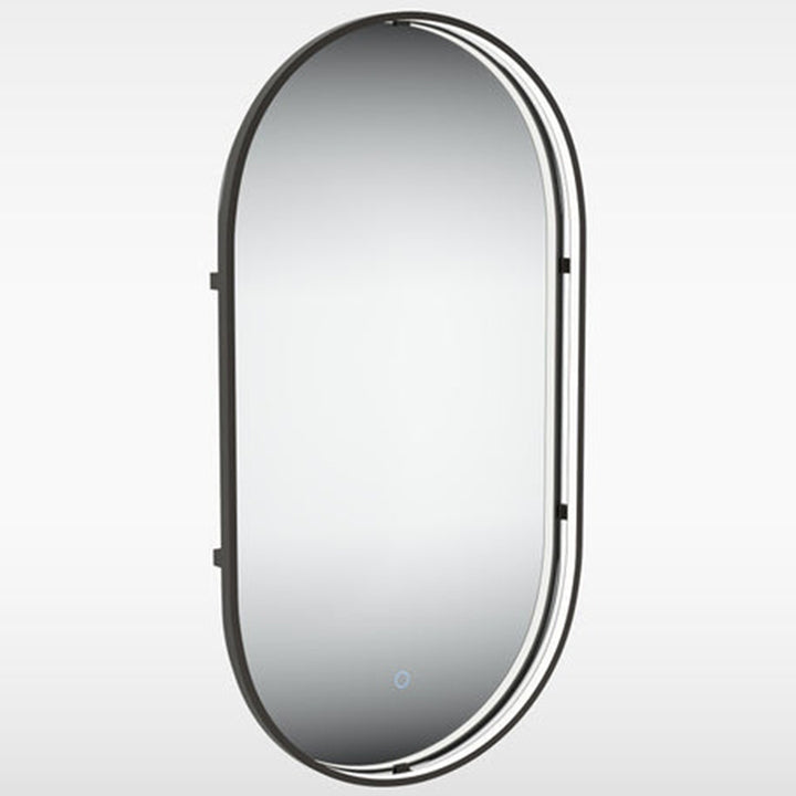 Sensio Aspect TrioTone Brass 900x500mm Floating Edge Pill Shaped Mirror with Colour Changeable LEDs and Touch Sensor - SE170046T0