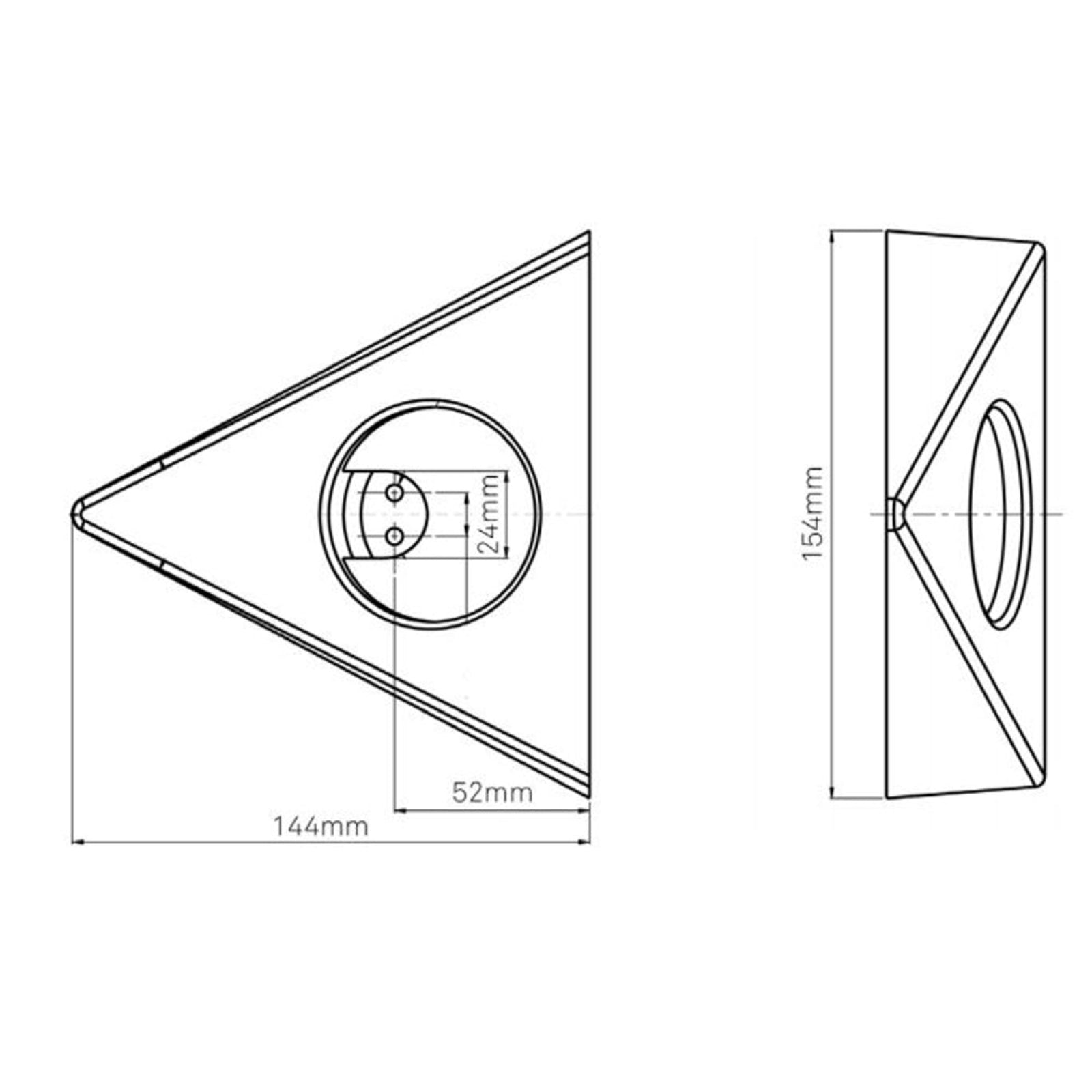Sensio TrioTone Bermuda Colour Selectable Triangle Light SE21000