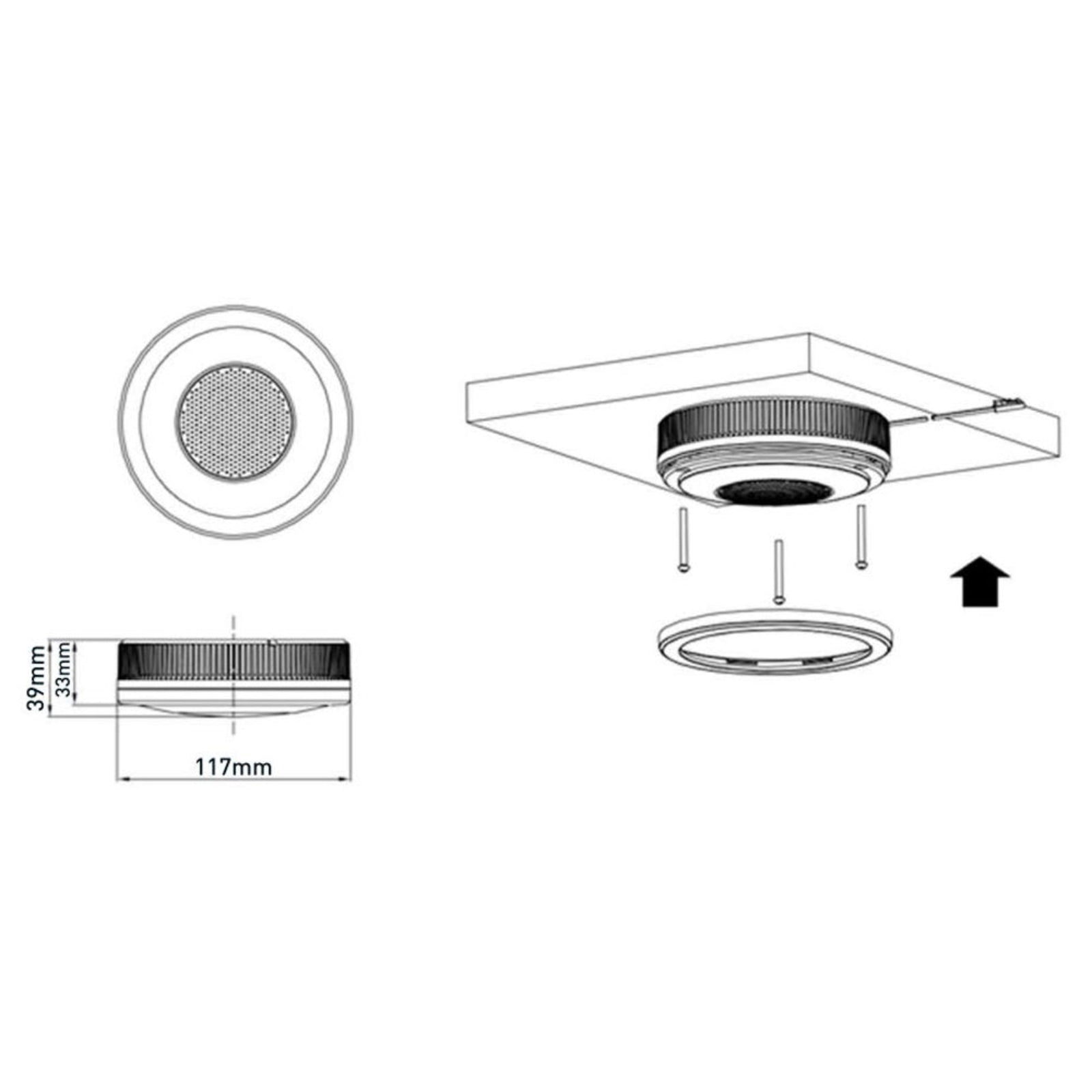 Sensio SensioSound Illuminated Cool White LED Light with Bluetooth Speaker SE21090C0