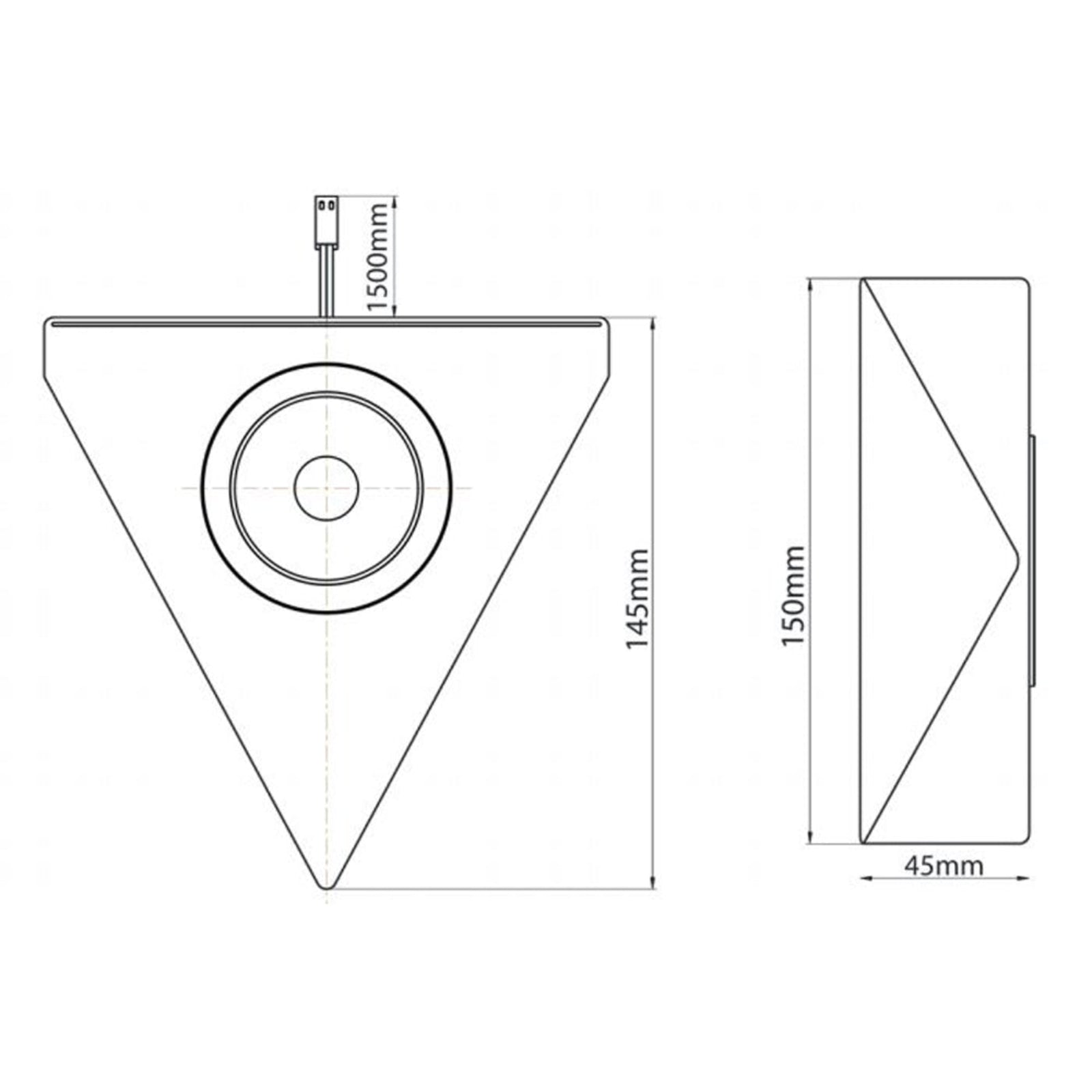 Sensio Titon COB LED Triangle Light Warm White SE21390W0