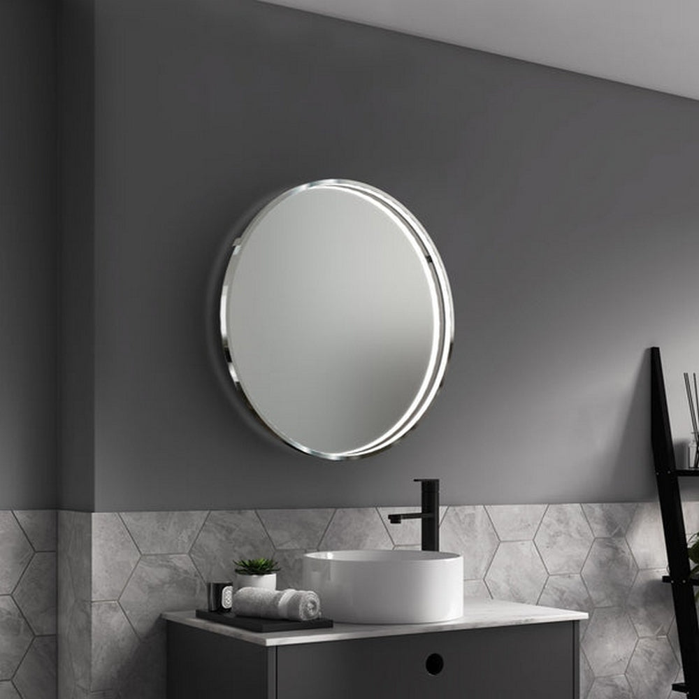 Sensio Aspect Round Chrome Illuminated LED Mirror SE30091C0