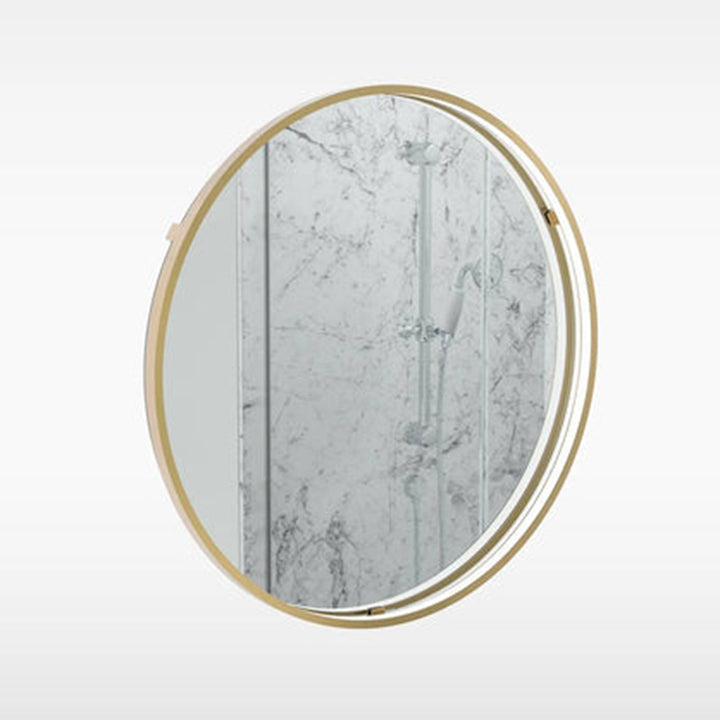 Sensio Aspect Round Brushed Brass Illuminated LED Mirror SE30095C0