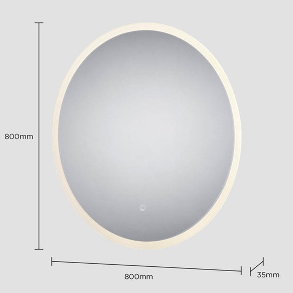 Sensio Como 800x35mm Round Backlit CCT LED Mirror SE30095P0