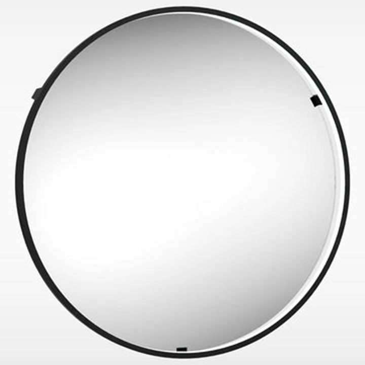 Sensio Aspect Matt Black 615mm Floating Edge Round Mirror Cool White SE30098C0